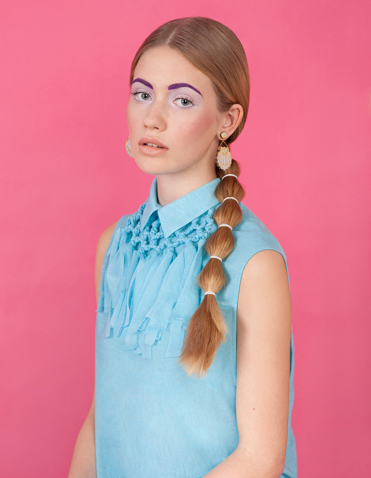 colour, beauty, editorial, digital, canon, portrait, models, studio, lighting, profoto, styling, accessories, photographer, photography, London, uk, feminine, spring, summer, make up, hair styling, Sophie Ellen, soft, pretty