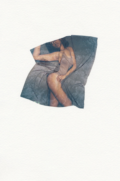 ‘Distorted Bodies’ explores our distorted versions of Beauty and the impact this has on us. Polaroid emulsion lift on watercolour paper.