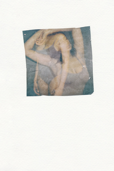 ‘Distorted Bodies’ explores our distorted versions of Beauty and the impact this has on us. Polaroid emulsion lift on watercolour paper.