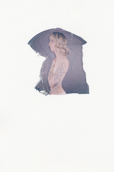 ‘Distorted Bodies’ explores our distorted versions of Beauty and the impact this has on us. Polaroid emulsion lift on watercolour paper.