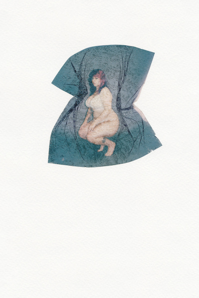 ‘Distorted Bodies’ explores our distorted versions of Beauty and the impact this has on us. Polaroid emulsion lift on watercolour paper.