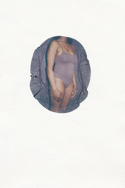 ‘Distorted Bodies’ explores our distorted versions of Beauty and the impact this has on us. Polaroid emulsion lift on watercolour paper.