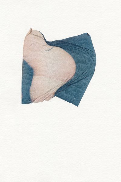 ‘Distorted Bodies’ explores our distorted versions of Beauty and the impact this has on us. Polaroid emulsion lift on watercolour paper.