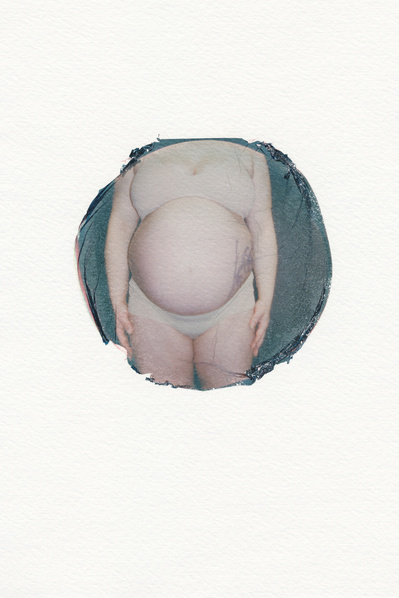 ‘Distorted Bodies’ explores our distorted versions of Beauty and the impact this has on us. Polaroid emulsion lift on watercolour paper.