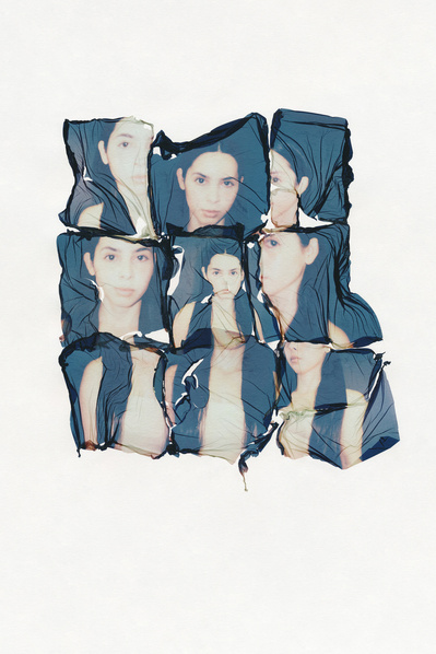 ‘Distorted Bodies’ explores our distorted versions of Beauty and the impact this has on us. Polaroid emulsion lift on watercolour paper.