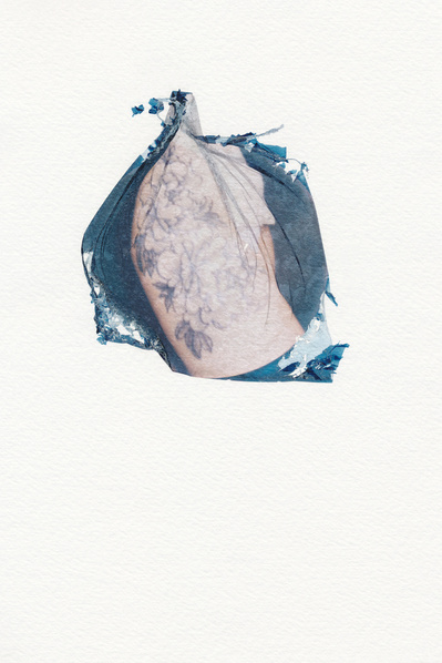 ‘Distorted Bodies’ explores our distorted versions of Beauty and the impact this has on us. Polaroid emulsion lift on watercolour paper.