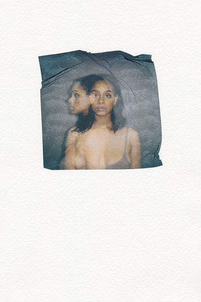 ‘Distorted Bodies’ explores our distorted versions of Beauty and the impact this has on us. Polaroid emulsion lift on watercolour paper.