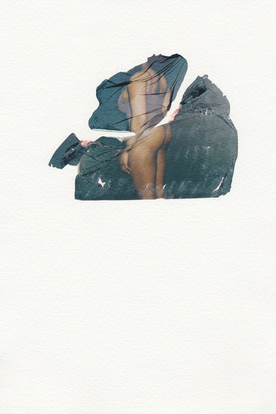 ‘Distorted Bodies’ explores our distorted versions of Beauty and the impact this has on us. Polaroid emulsion lift on watercolour paper.