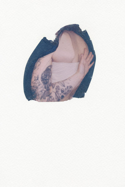 ‘Distorted Bodies’ explores our distorted versions of Beauty and the impact this has on us. Polaroid emulsion lift on watercolour paper.