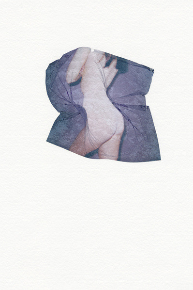 ‘Distorted Bodies’ explores our distorted versions of Beauty and the impact this has on us. Polaroid emulsion lift on watercolour paper.