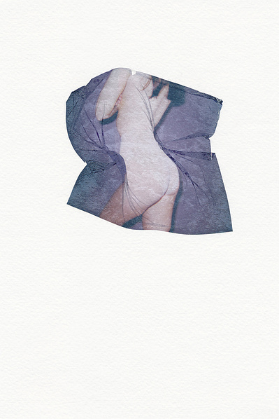 ‘Distorted Bodies’ explores our distorted versions of Beauty and the impact this has on us. Polaroid emulsion lift on watercolour paper.