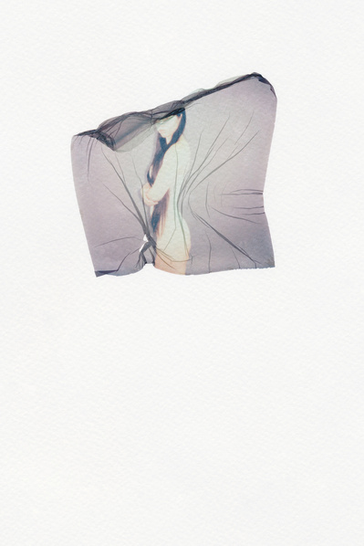 ‘Distorted Bodies’ explores our distorted versions of Beauty and the impact this has on us. Polaroid emulsion lift on watercolour paper.