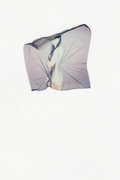 ‘Distorted Bodies’ explores our distorted versions of Beauty and the impact this has on us. Polaroid emulsion lift on watercolour paper.