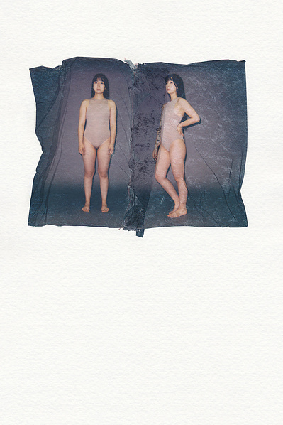 ‘Distorted Bodies’ explores our distorted versions of Beauty and the impact this has on us. Polaroid emulsion lift on watercolour paper.