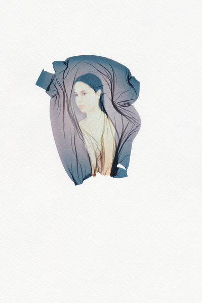 ‘Distorted Bodies’ explores our distorted versions of Beauty and the impact this has on us. Polaroid emulsion lift on watercolour paper.