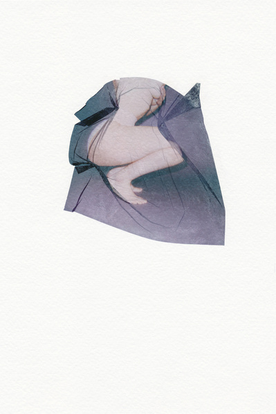 ‘Distorted Bodies’ explores our distorted versions of Beauty and the impact this has on us. Polaroid emulsion lift on watercolour paper.