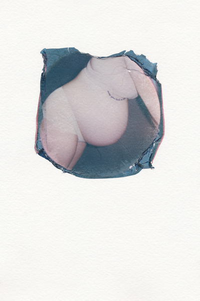 ‘Distorted Bodies’ explores our distorted versions of Beauty and the impact this has on us. Polaroid emulsion lift on watercolour paper.
