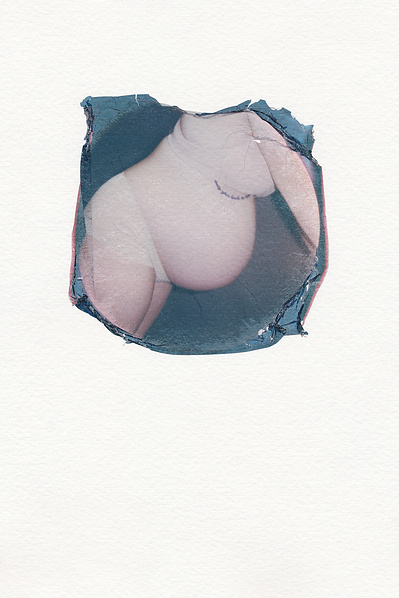 ‘Distorted Bodies’ explores our distorted versions of Beauty and the impact this has on us. Polaroid emulsion lift on watercolour paper.