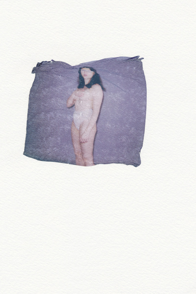 ‘Distorted Bodies’ explores our distorted versions of Beauty and the impact this has on us. Polaroid emulsion lift on watercolour paper.