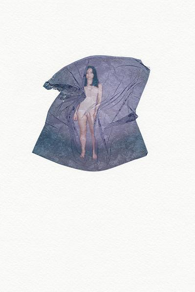‘Distorted Bodies’ explores our distorted versions of Beauty and the impact this has on us. Polaroid emulsion lift on watercolour paper.