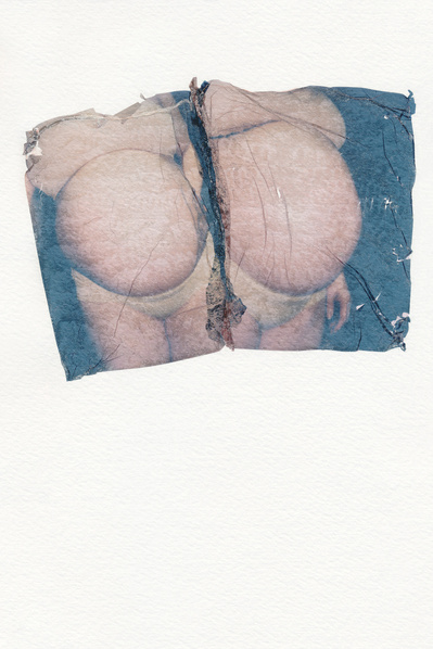‘Distorted Bodies’ explores our distorted versions of Beauty and the impact this has on us. Polaroid emulsion lift on watercolour paper.