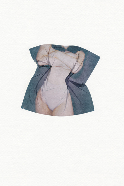 ‘Distorted Bodies’ explores our distorted versions of Beauty and the impact this has on us. Polaroid emulsion lift on watercolour paper.