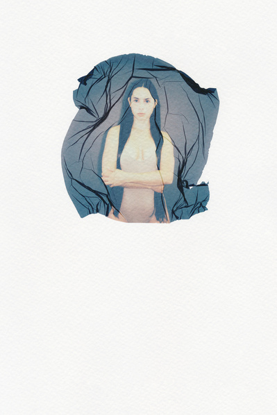 ‘Distorted Bodies’ explores our distorted versions of Beauty and the impact this has on us. Polaroid emulsion lift on watercolour paper.
