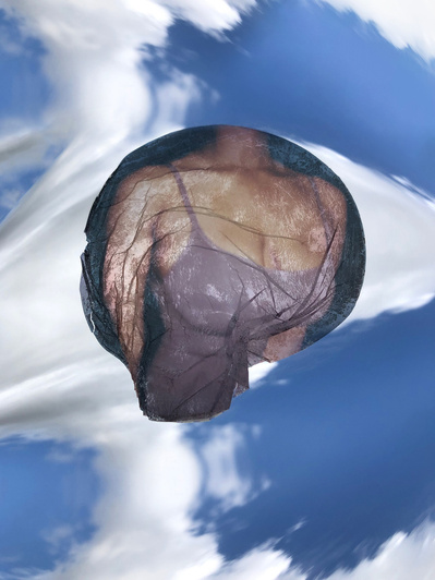 ‘Distorted Bodies’ explores our distorted versions of Beauty and the impact this has on us. Polaroid emulsion lift on mirrored surface.