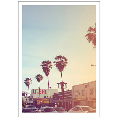 Love Me shot on Fairfax Ave in West Hollywood, Los Angeles, California by Elle Green for her wall art Photography series.