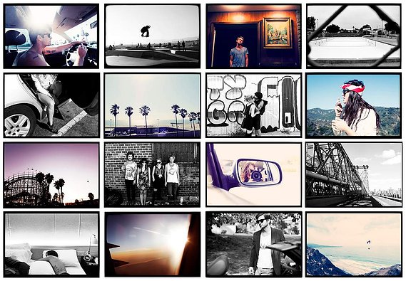 Elle Green's Photo Collage of her Summer 2010 Trip to West & East USA. Toured with band SWIMM (formerly known as Le Blorr) whom she met in Tokyo, JP a year 
 prior, they drove from Florida to New York playing shows and Elle documented everything.