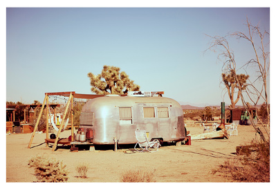 Airstream shot in Joshua Tree, California by Elle Green for her California Desert wall art Photography series.