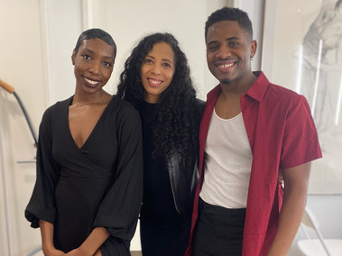 Dancer, Imani Kai, Ailey Extension Director, Lisa Johnson-Willingham, and actor, Ja'Michael De'Shawn