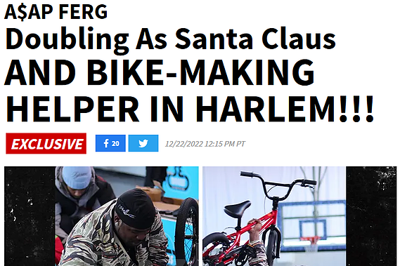 ASAP Ferg Harlem Toy Drive Harlem, NY AT Milbank 