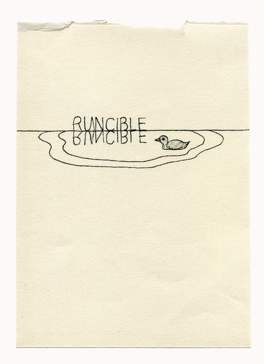 A series of drawings that situate Lear's 'Runcible' within a variety of disparate scenarios. Through a process of contextual shifting the word suggests a multitude of meanings that conflict or contradict. 