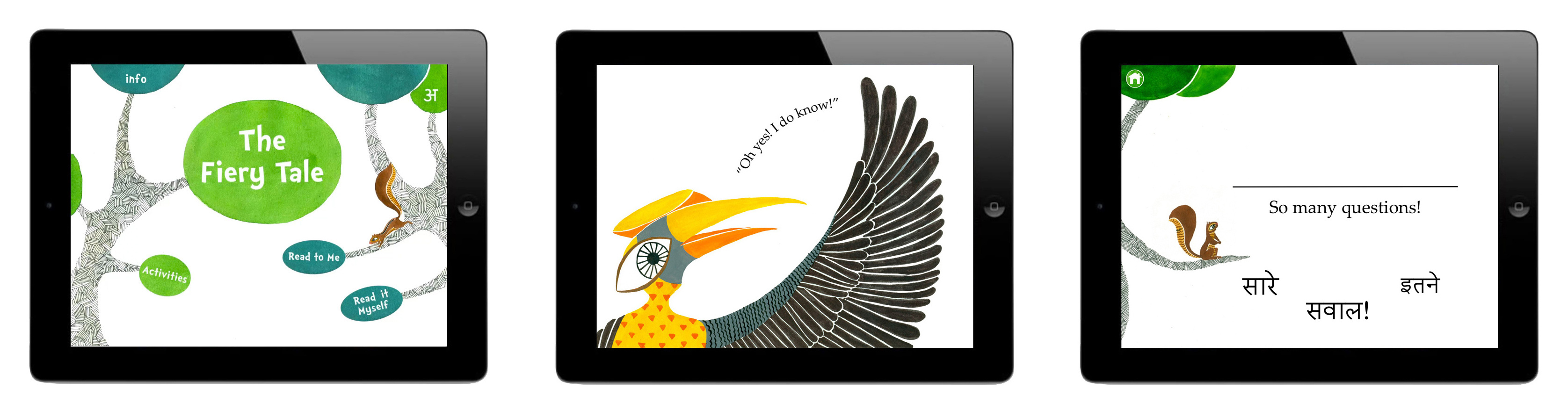 Storybook Lab
Interactive story apps and regional folk tales for Indian children. Designed and illustrated by students at Srishti Institute of Art, Design and Technology.