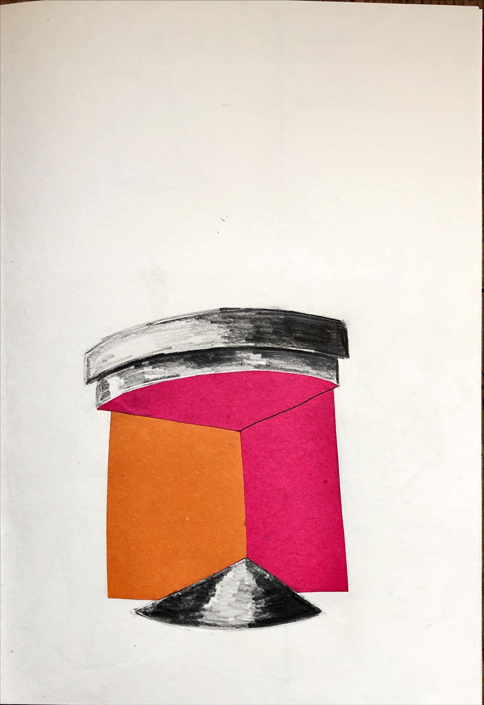 Collage of found forms