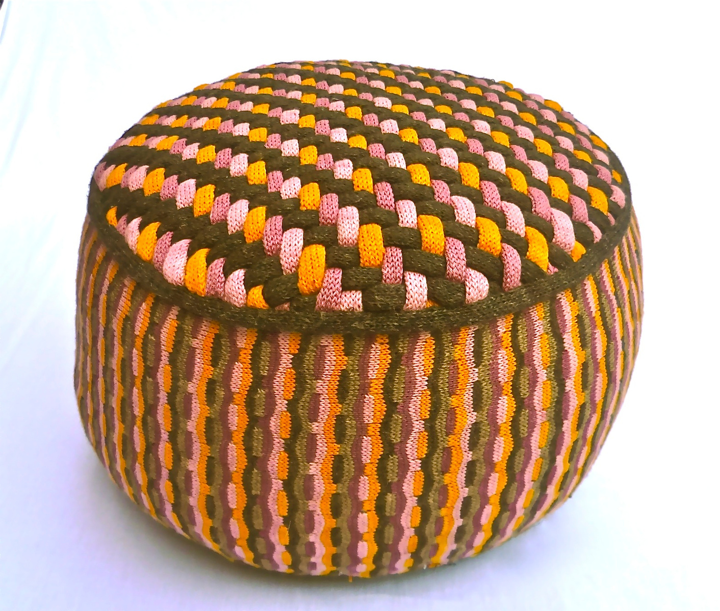 machine knit floor pillow