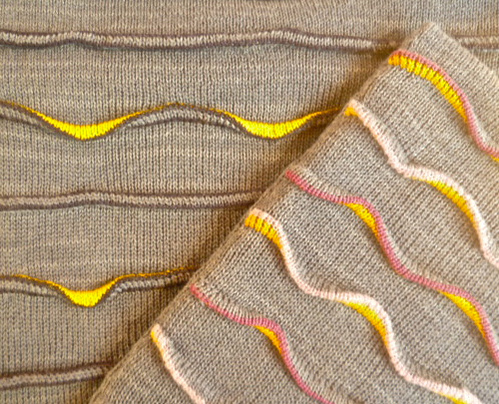 machine knit pleats
