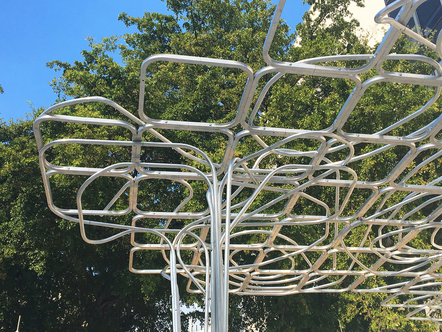 amlgmatd, noctis, noctis pavilion, pavilion, architecture, design, folly, maker faire, maker faire miami, miami, aluminum, aluminum structure, topography