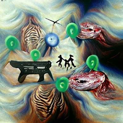 A.I. generated image. Uses text prompt with the following: optimal solution for safe return to normalcy, targets for respiratory viruses, acrylic on canvas