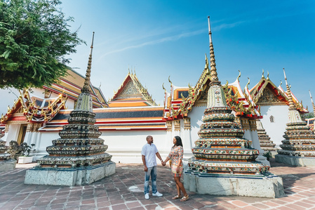 PdMJ14 Thailand Bangkok photographer for traveler at Watpho or Reclining Buddha temple