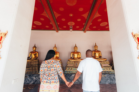 PdMJ14 Thailand Bangkok photographer for traveler at Watpho or Reclining Buddha temple