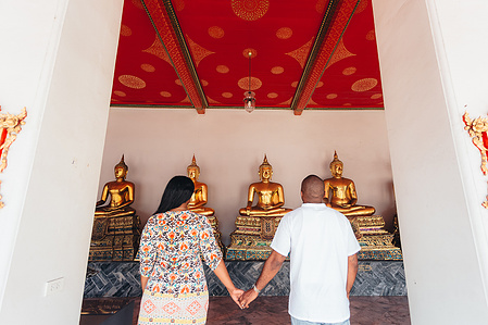 PdMJ14 Thailand Bangkok photographer for traveler at Watpho or Reclining Buddha temple