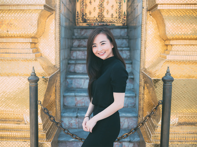 PdMJ14 Thailand Bangkok photographer for traveler at Wat Phra Kaew or Emerald Buddha Temple, Grand Palace
