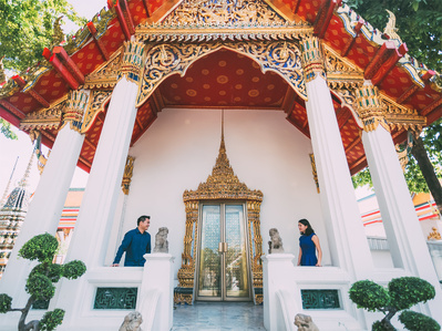 PdMJ14 Thailand Bangkok photographer for traveler at Watpho or Reclining Buddha temple