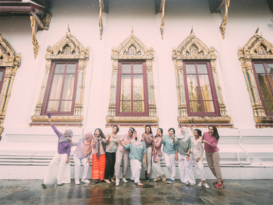 PdMJ14 Thailand Bangkok photographer for traveler at Wat Phra Kaew or Emerald Buddha Temple, Grand Palace