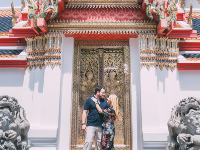 PdMJ14 Thailand Bangkok photographer for traveler at Watpho or Reclining Buddha temple