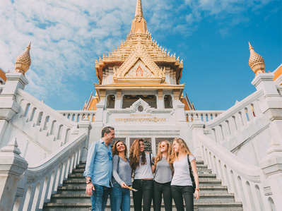 PdMJ14 Thailand Bangkok photographer for traveler at Wat Traimit or Temple of Golden Buddha