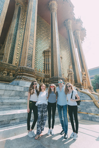 PdMJ14 Thailand Bangkok photographer for traveler at Wat Phra Kaew or Emerald Buddha Temple, Grand Palace