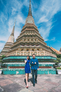 PdMJ14 Thailand Bangkok photographer for traveler at Watpho or Reclining Buddha temple